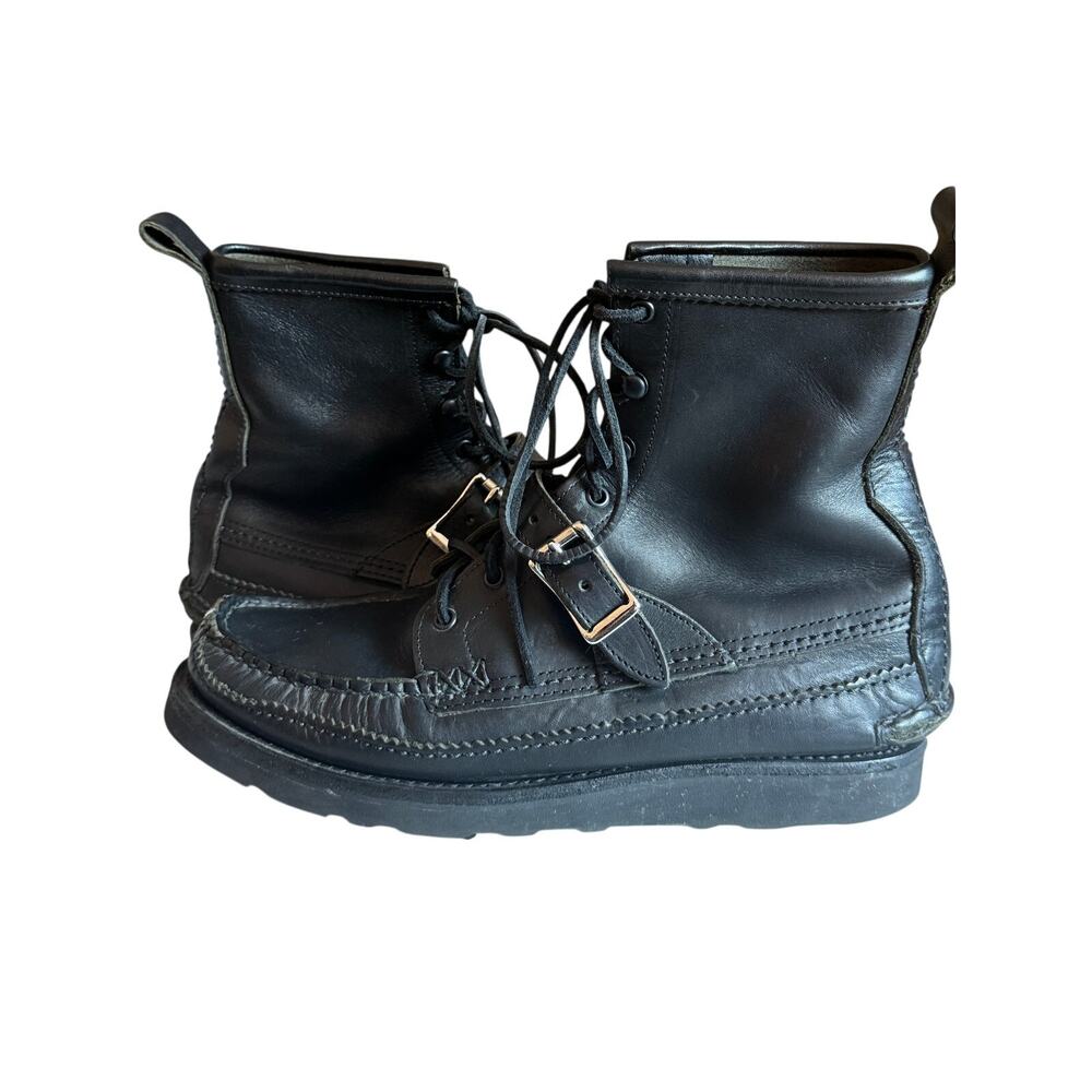 YUKETEN Maine Guide DB Truffle Black Boots Black Retail $1k